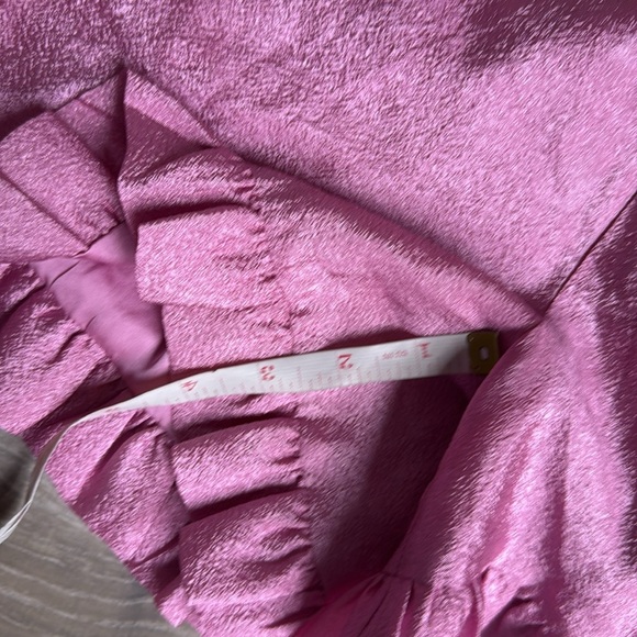 NEW STINE GOYA Joselyn Ruffled High-Waist Shorts PINK MEDIUM - Picture 8 of 10